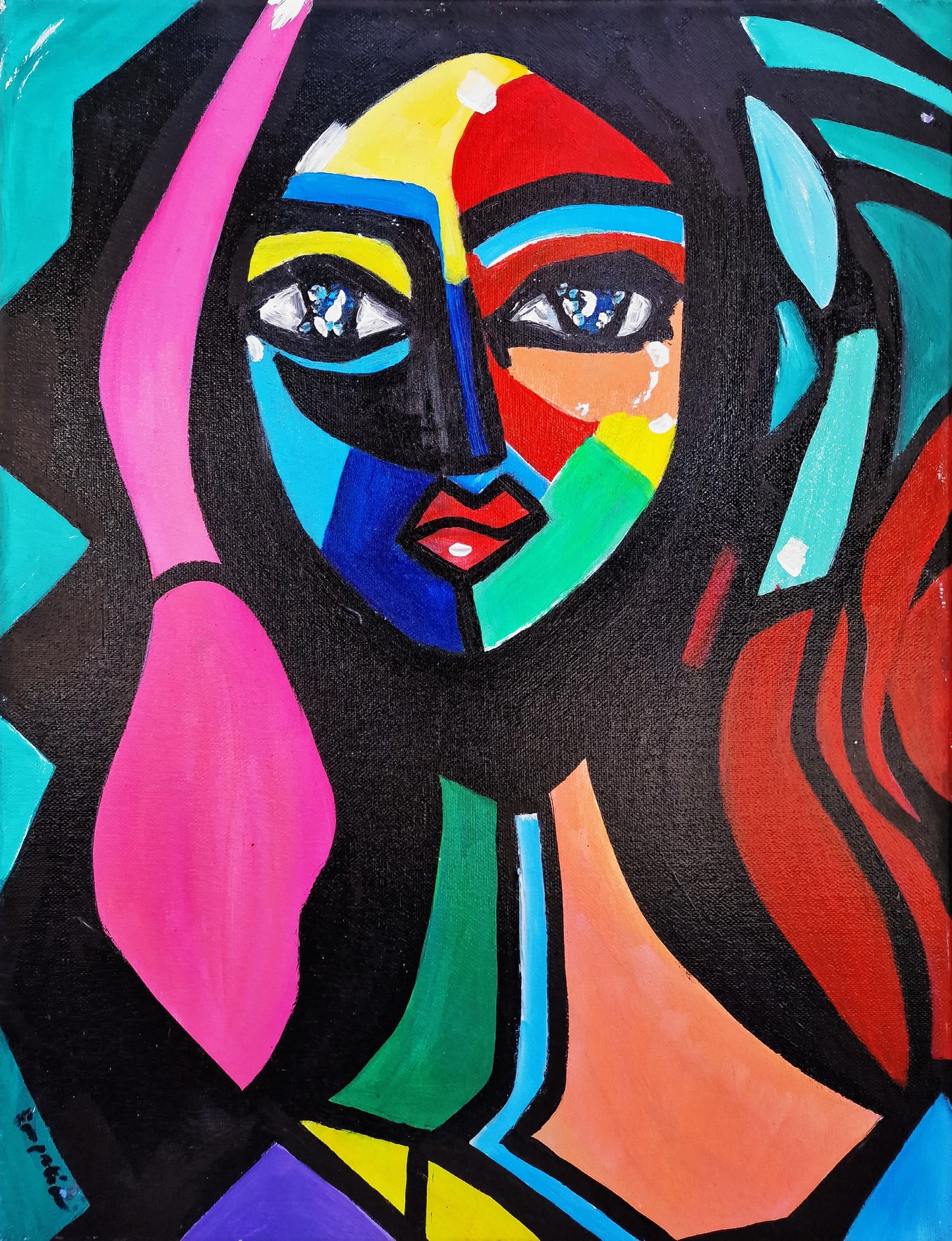 Fragments of the Soul - Original Acrylic Painting (40x50 cm)