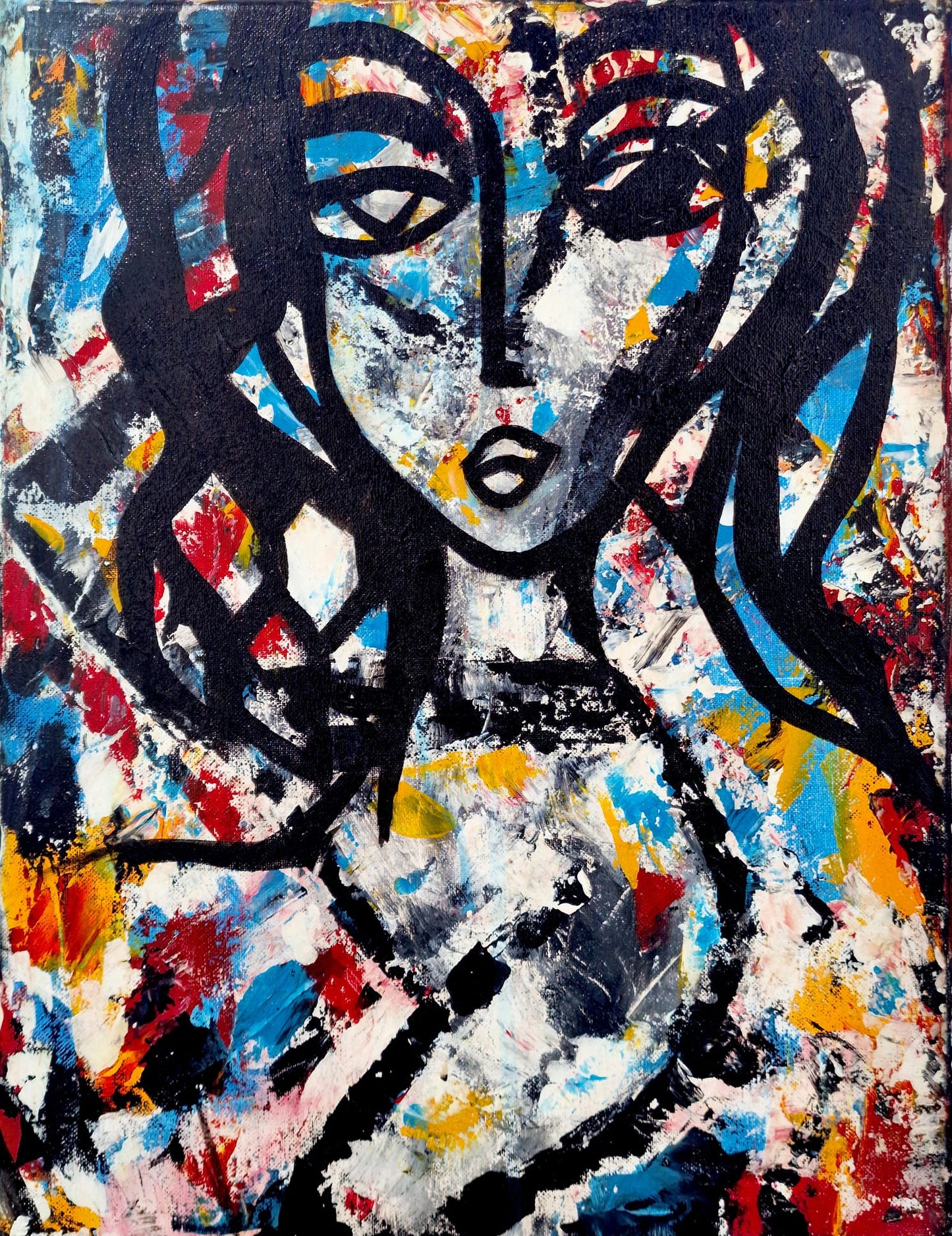 Whispers of the Soul - Original Acrylic Painting (40x50 cm)