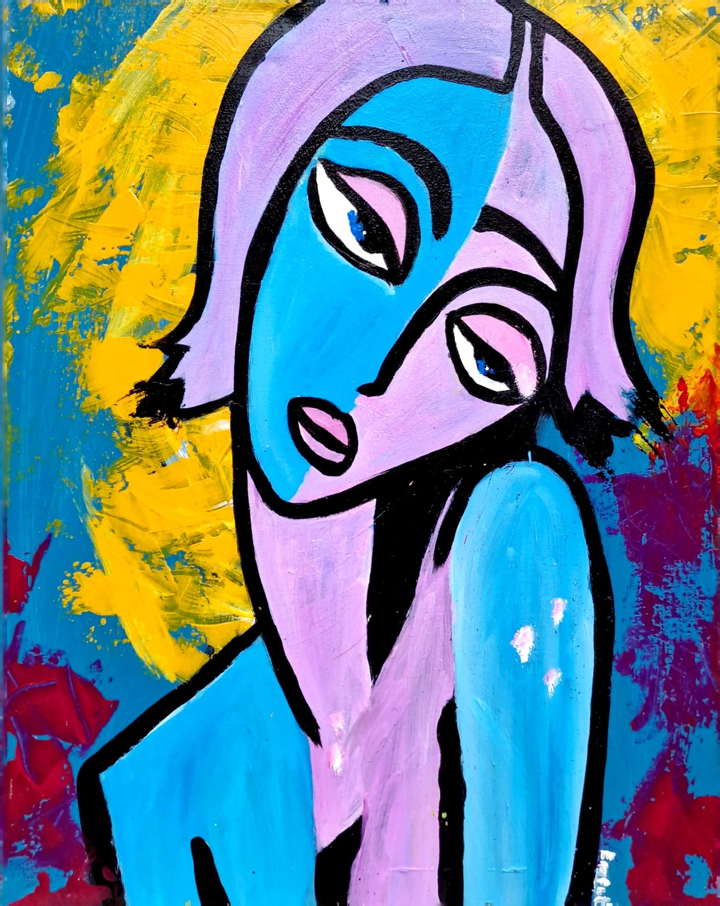 Softer Than Silence - Original Acrylic Painting (40x50 cm)