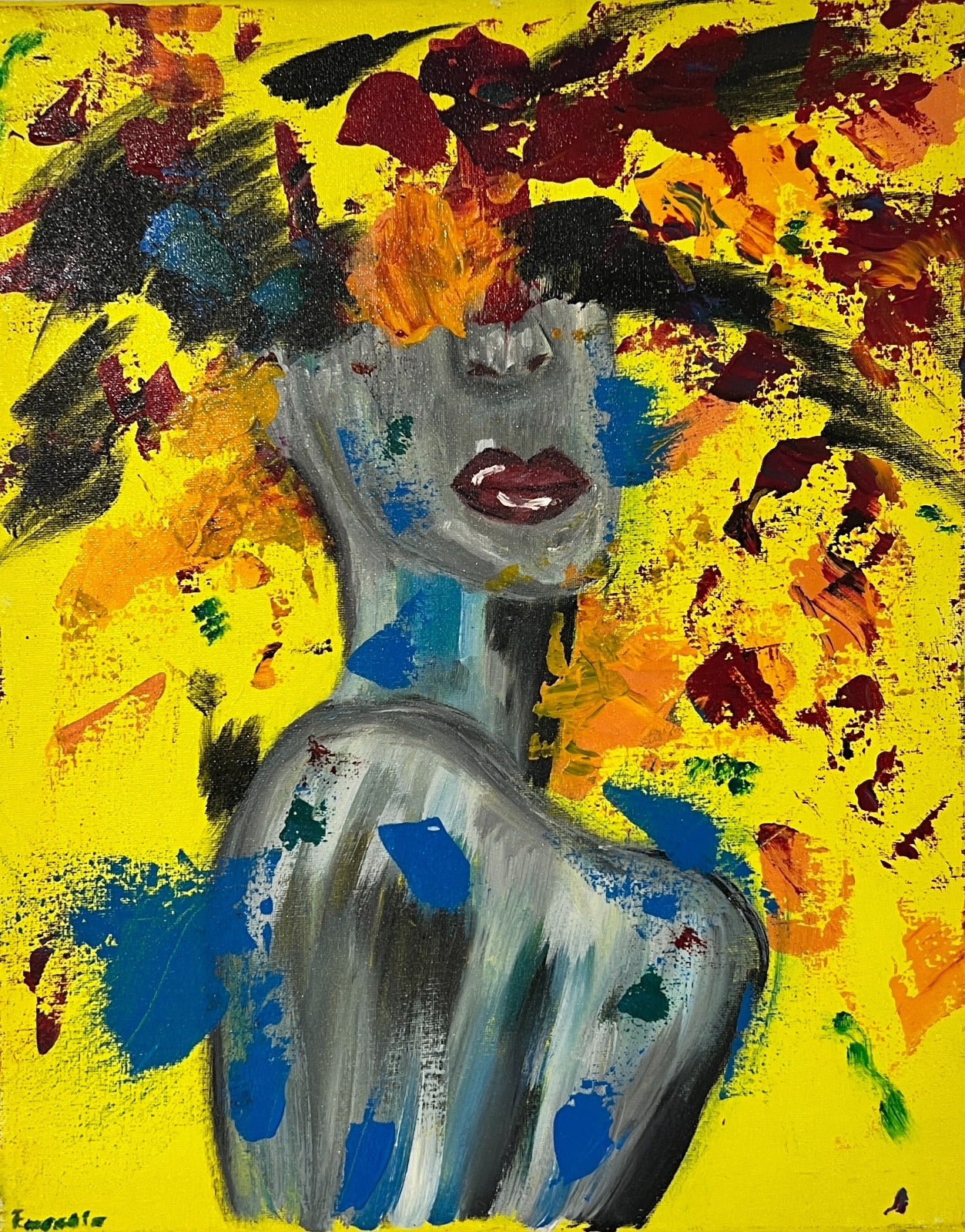 Untamed Light - Original Acrylic Painting (40x50 cm)