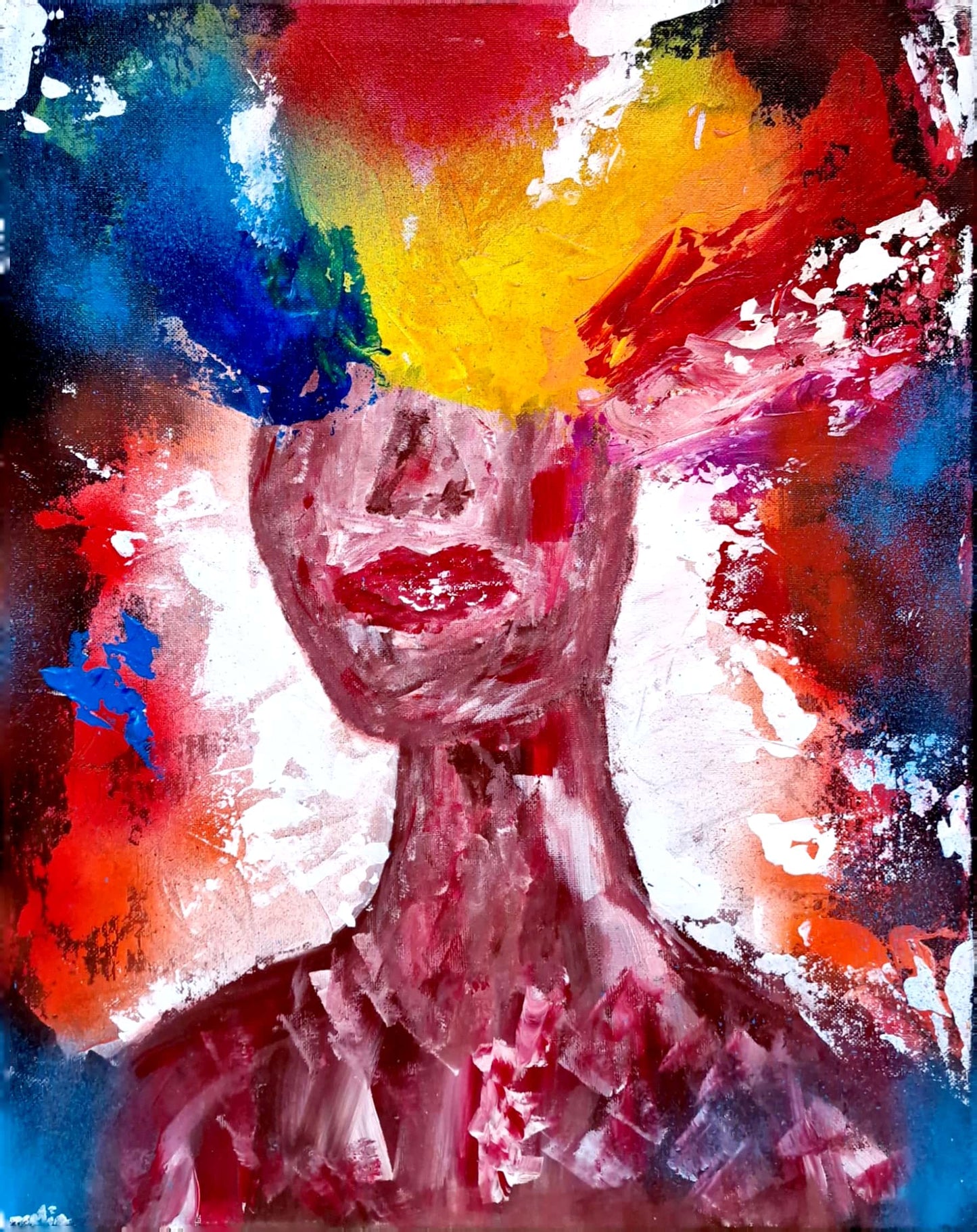 Radiant Mind - Original Acrylic Painting (40x50 cm)