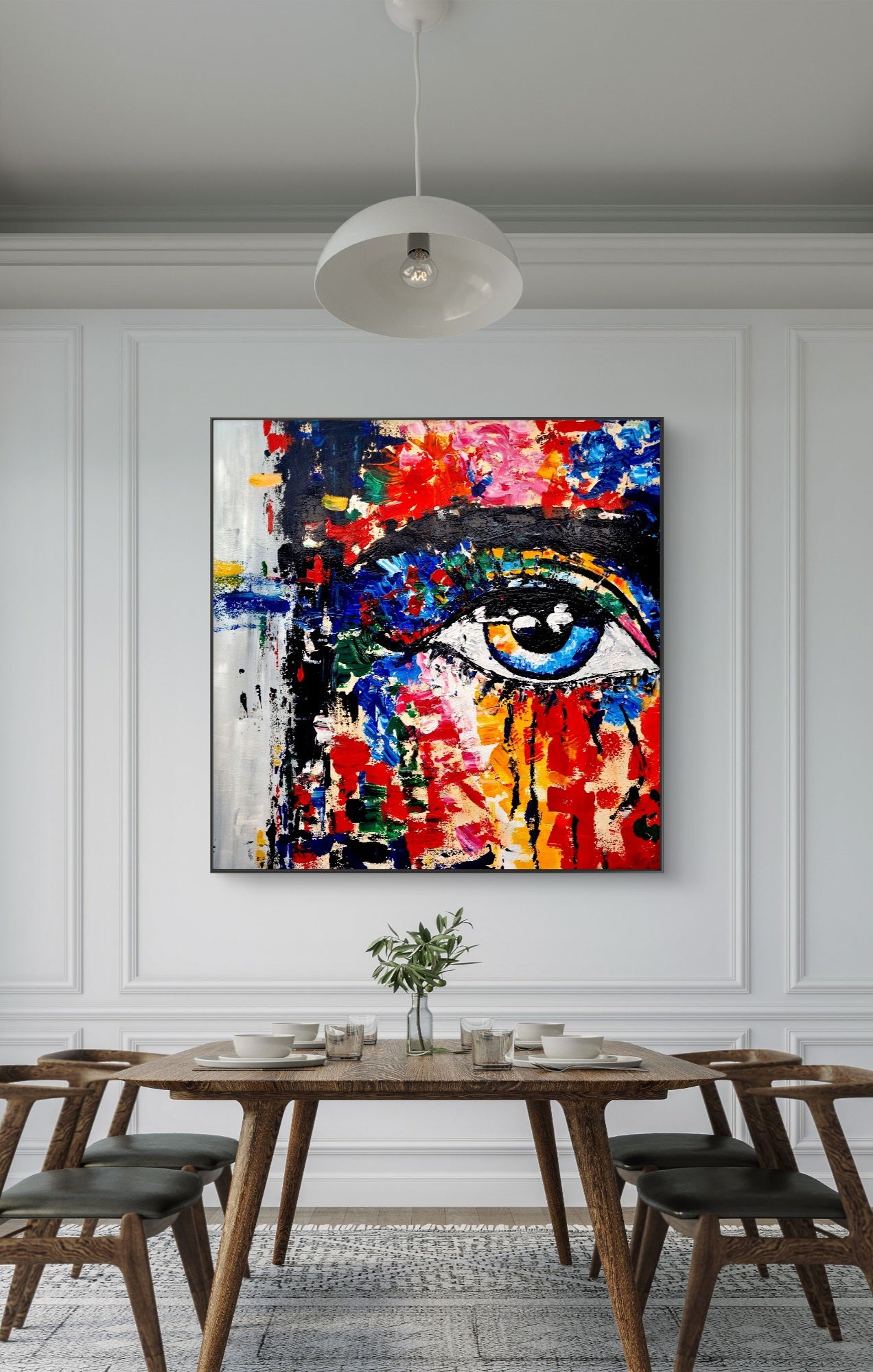 Eye of the Soul – Original Acrylic Painting (80x80 cm)