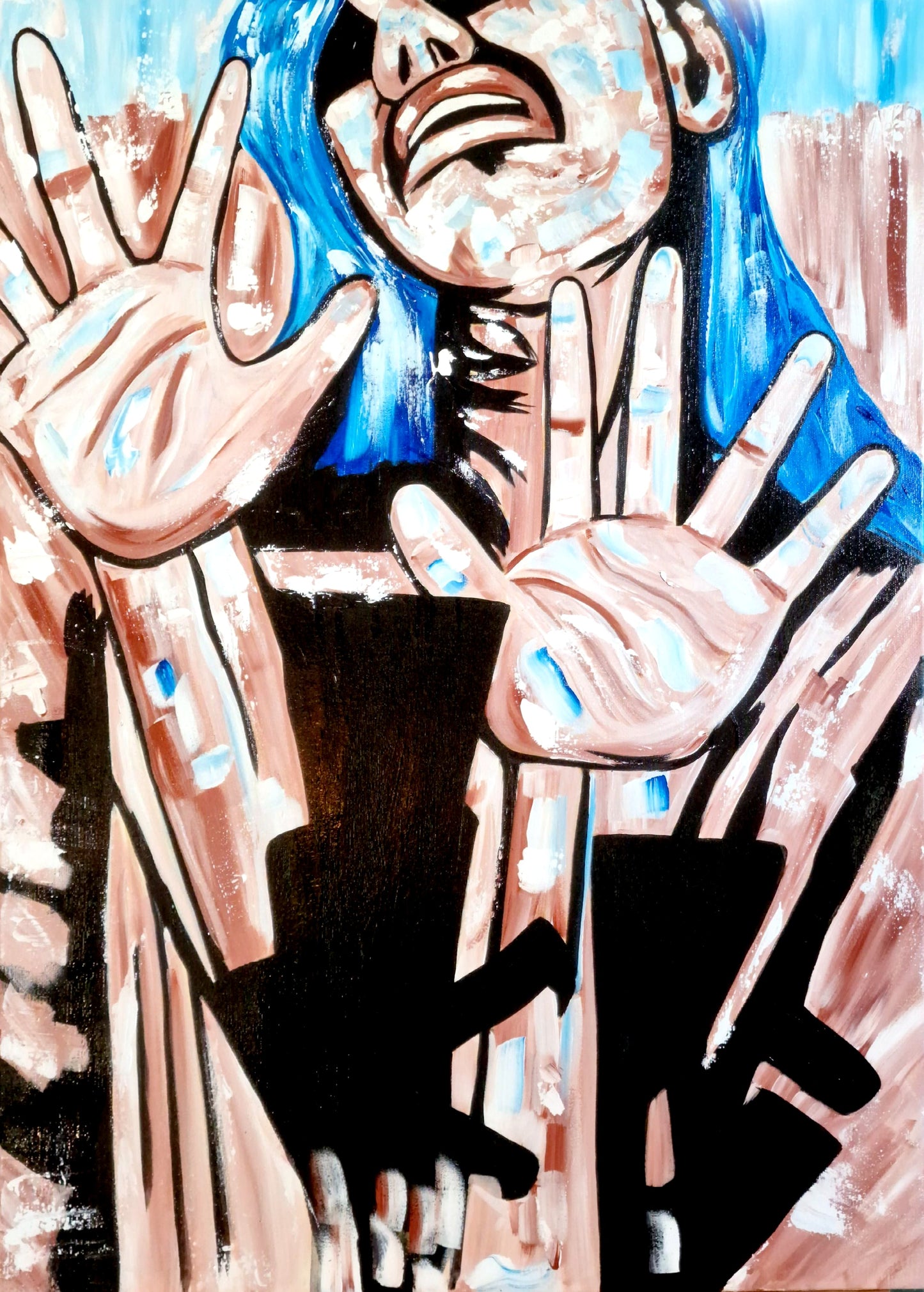 Awakening Beyond – Original Acrylic Painting (65x92 cm)