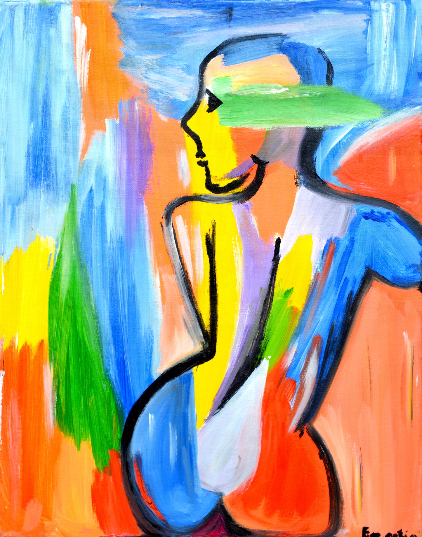 Becoming Light - Original Acrylic Painting (40x50 cm)