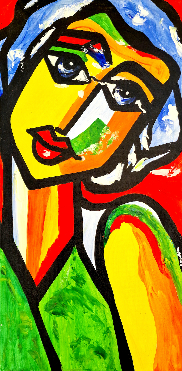 Radiance of Inner Harmony – Original Acrylic Painting (30 × 60 cm)