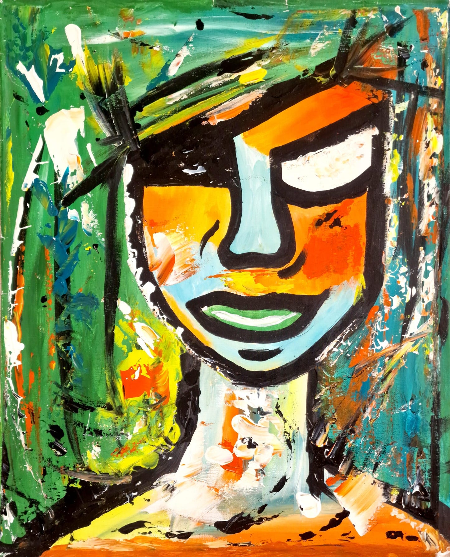 Visionary - Original Acrylic Painting (40x50 cm)
