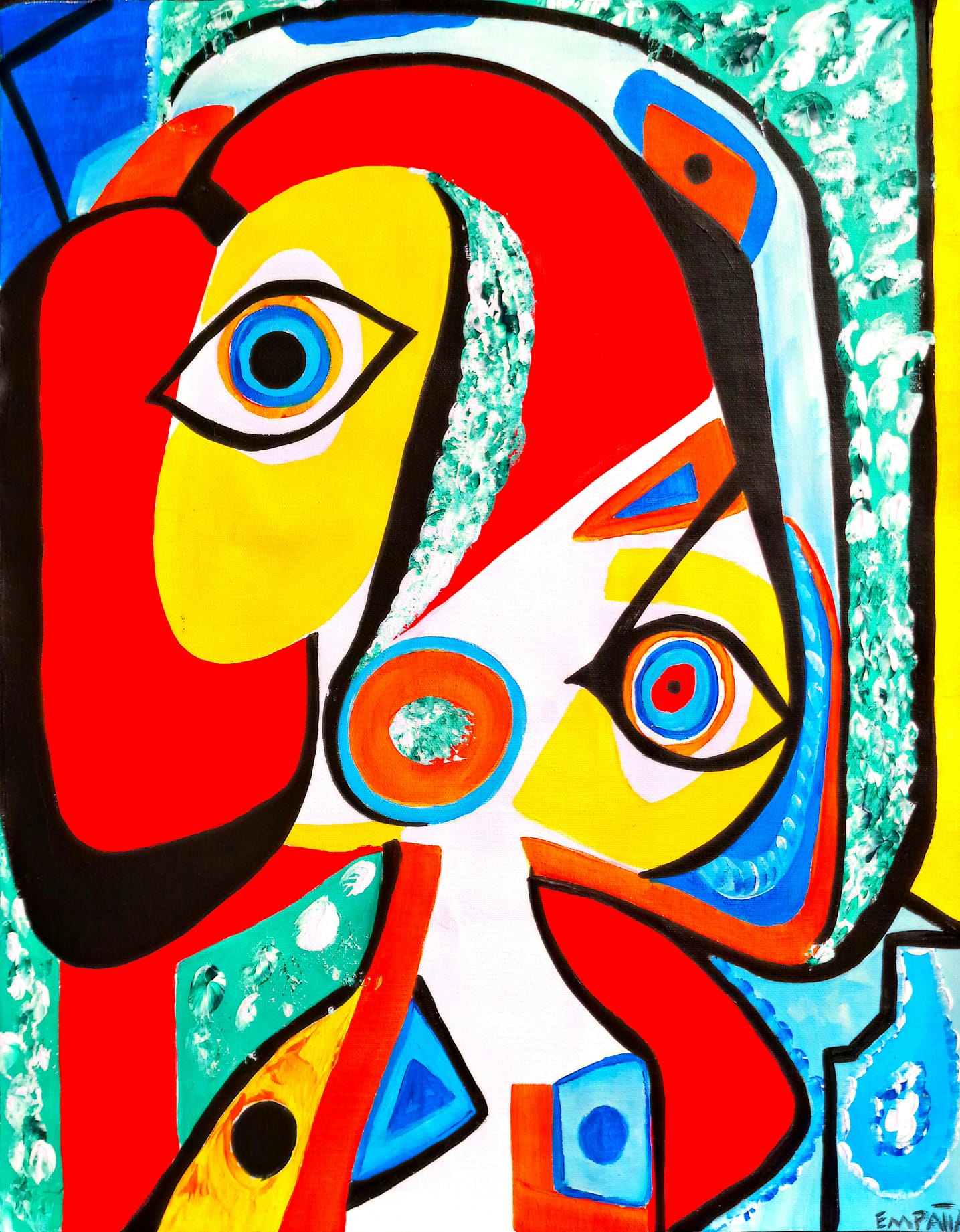 Awakening of the Inner Vision - Orginal Acrylic Painting (40-50 cm)