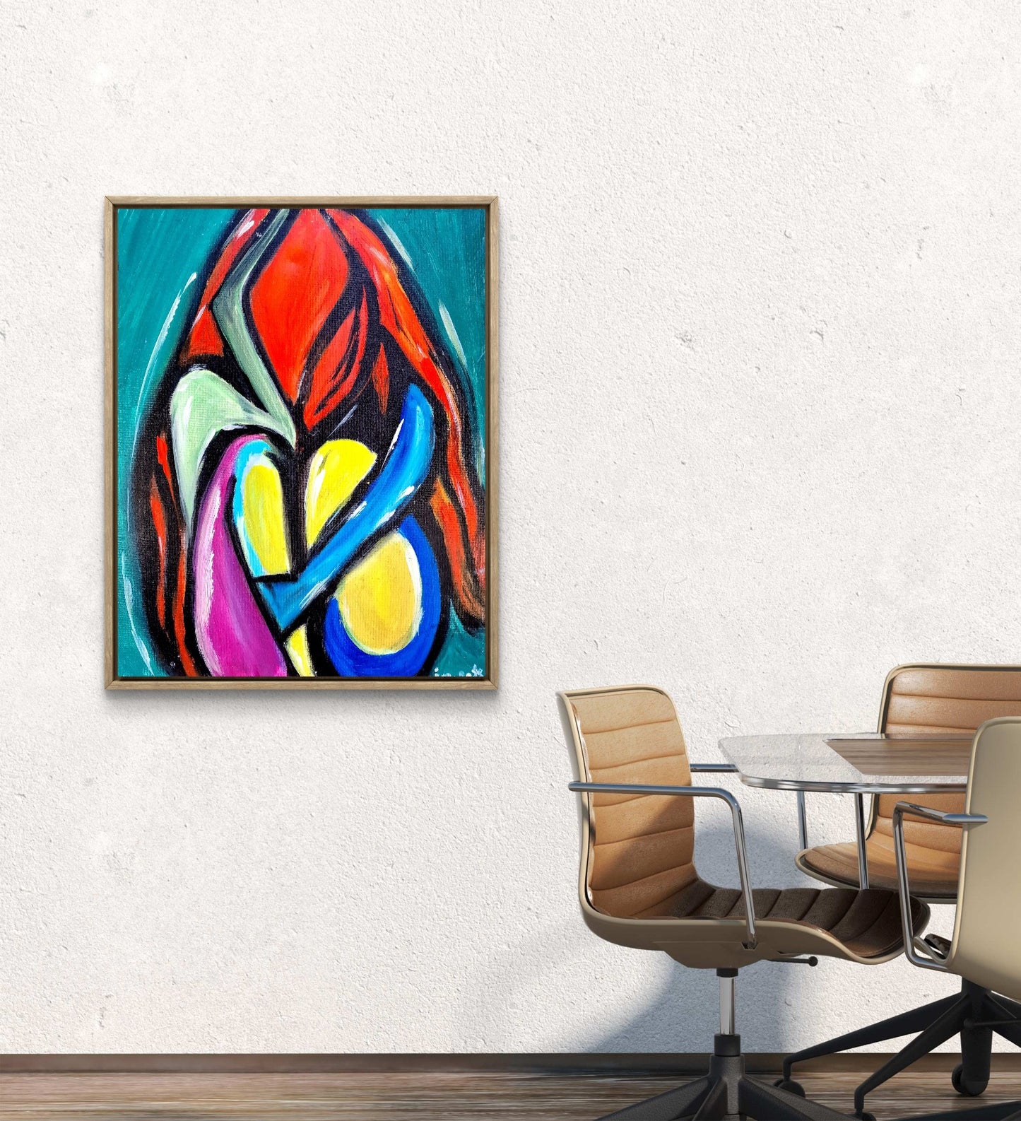Holding the Sun - Original Acrylic Painting (40x50 cm)
