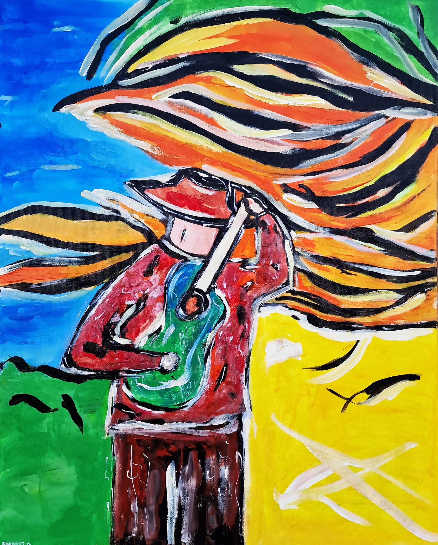 Songs of Sol - Original Acrylic Painting (40x50 cm)