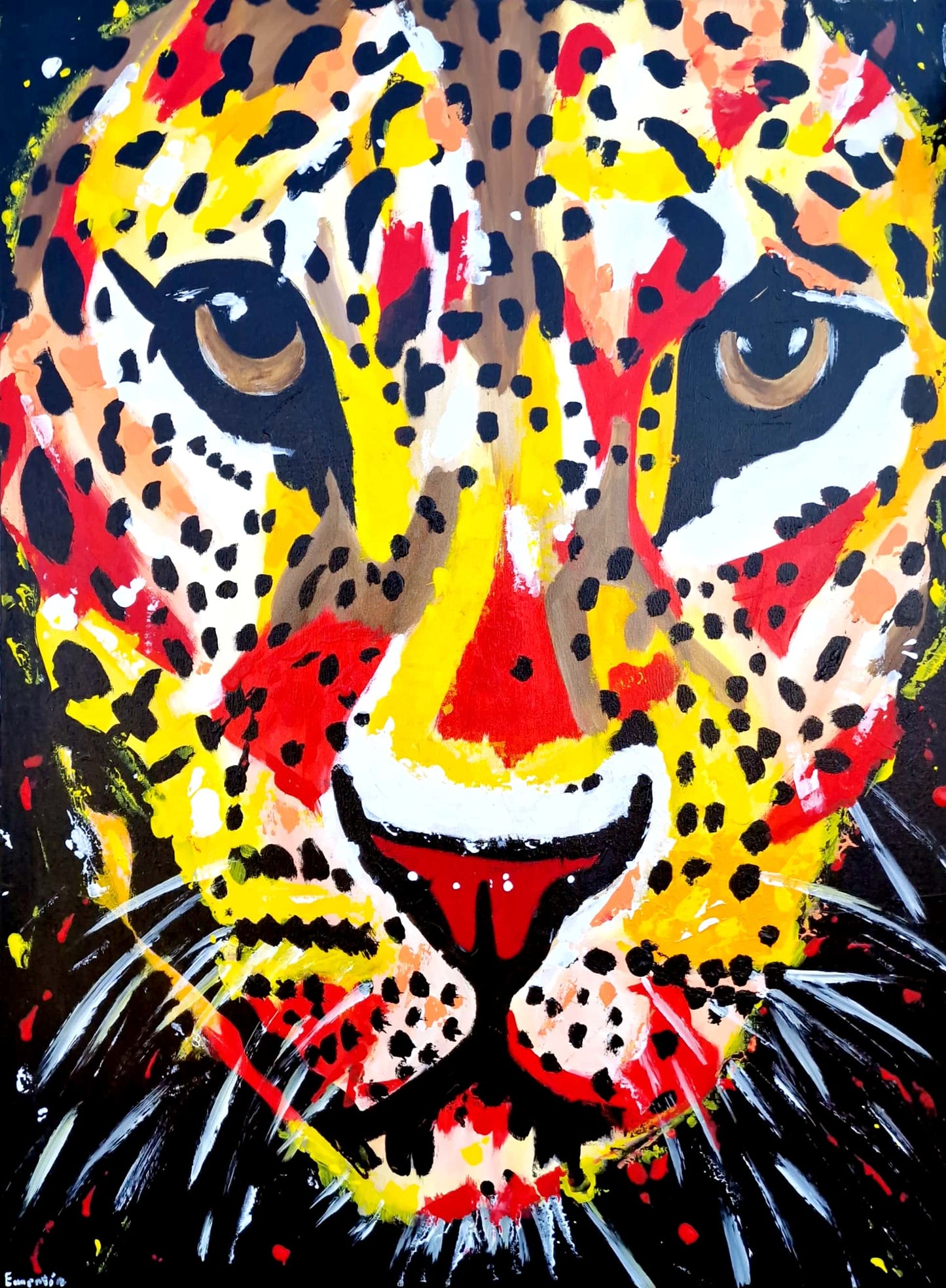 Eye of the Wild - Original Acrylic Painting (40x50 cm)