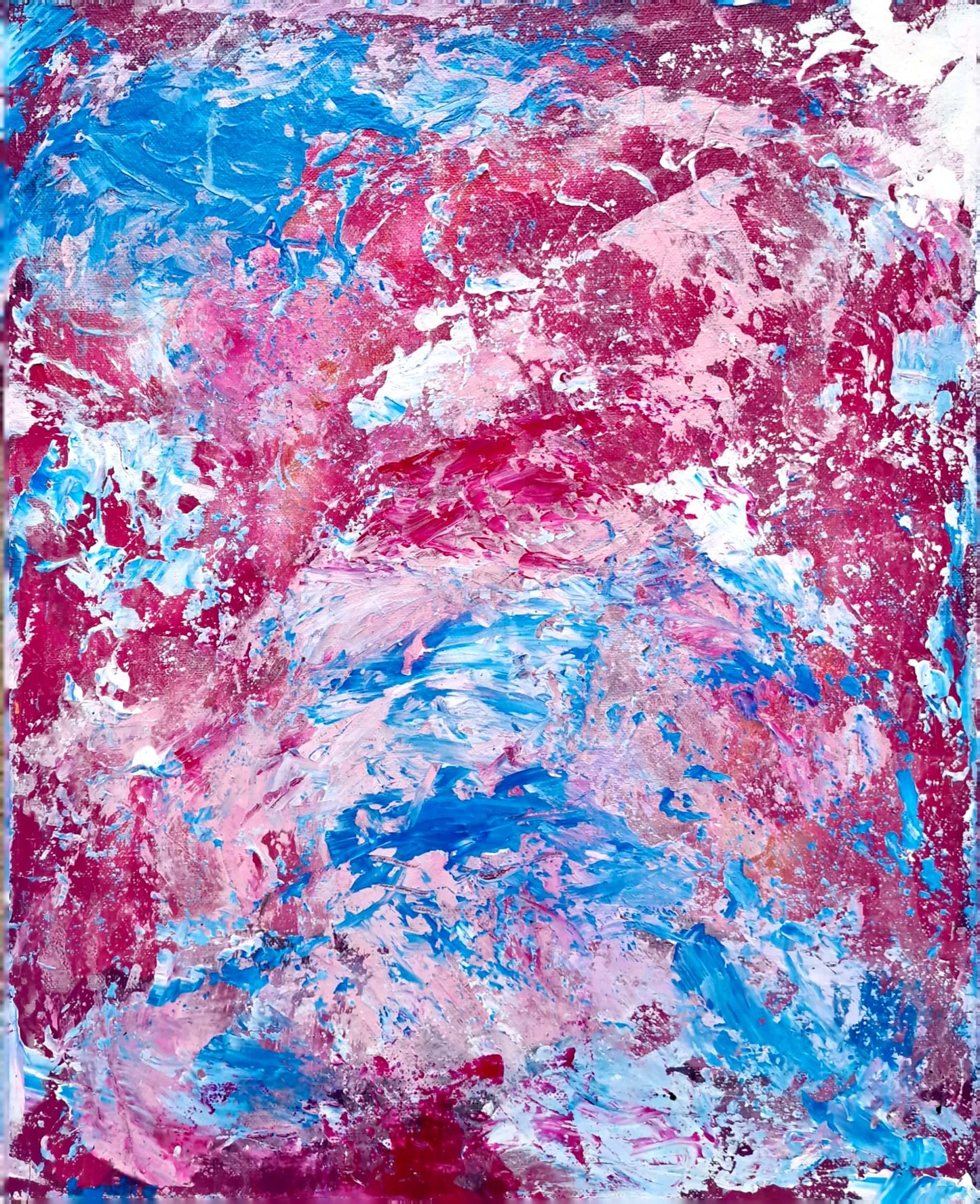 Heart Current - Original Acrylic Painting (40x50 cm)