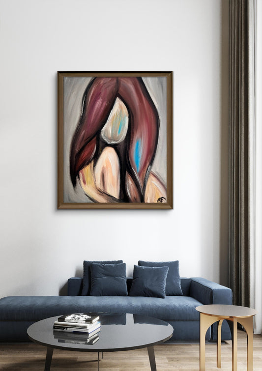 The First Spark - Original Acrylic Painting (40x50 cm)