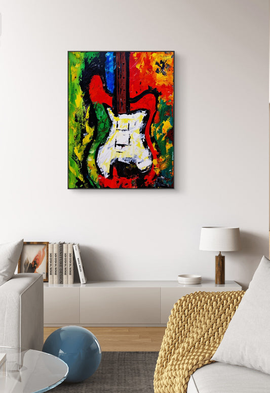 The Sound That Burns - Original Acrylic Painting (40x50 cm)