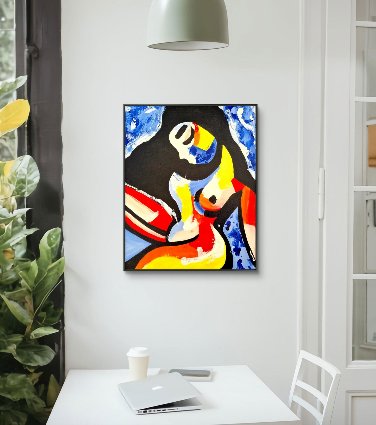 Embrace of Inner Light – Original Acrylic Painting (40 × 50 cm)