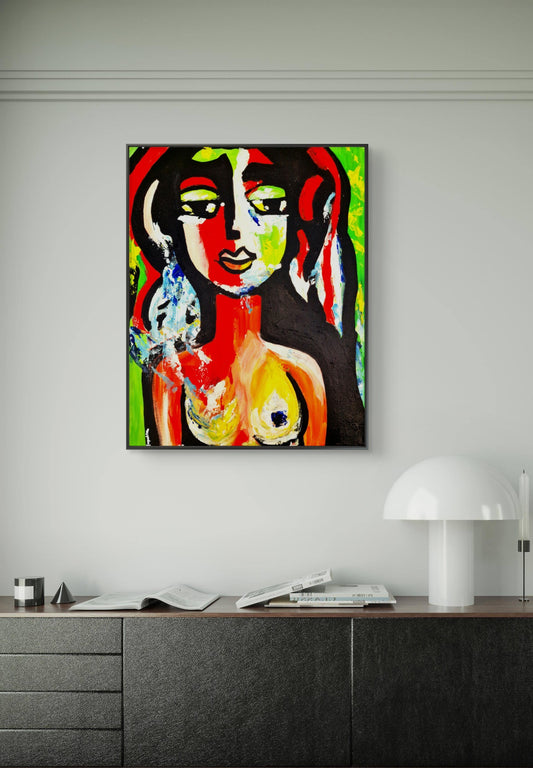 Radiance of Inner Power – Original Acrylic Painting (40 × 50 cm)