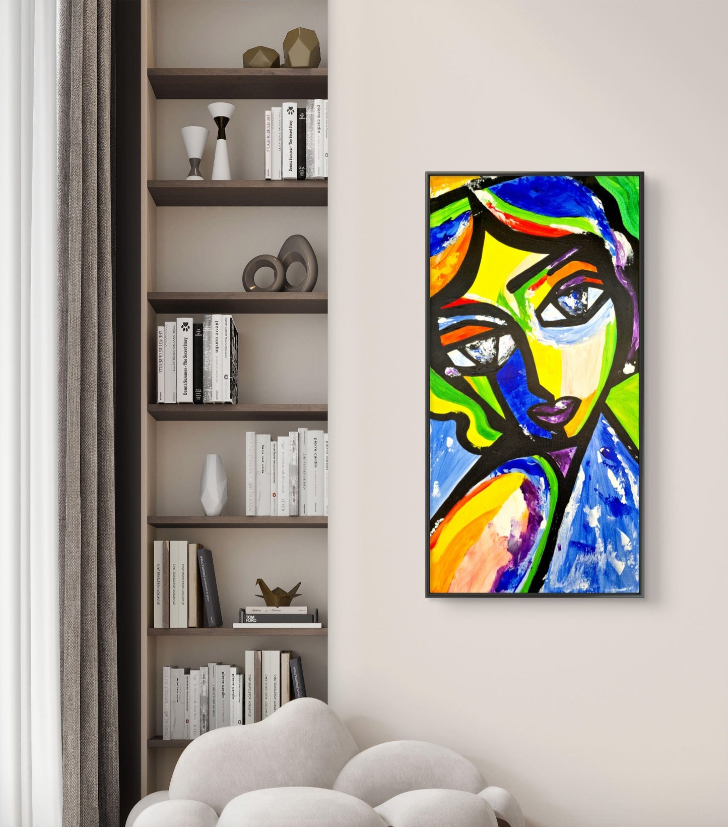 Whispers of Creative Vision – Original Acrylic Painting (30 × 60 cm)