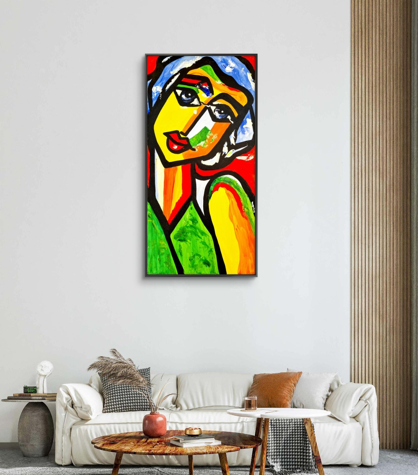 Radiance of Inner Harmony – Original Acrylic Painting (30 × 60 cm)