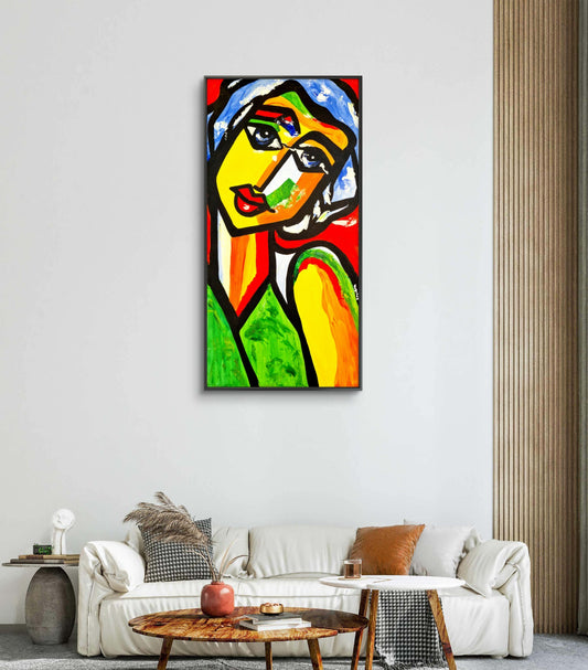 Radiance of Inner Harmony – Original Acrylic Painting (30 × 60 cm)