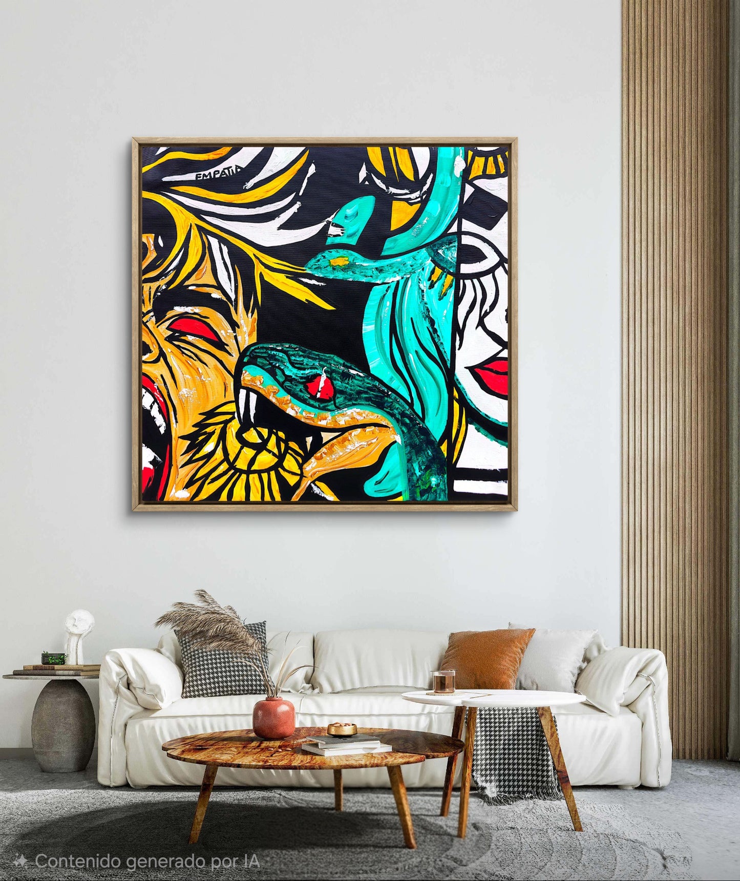Serpent Within – Original Acrylic Painting (60 × 60 cm)
