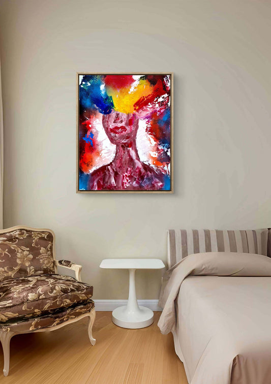 Radiant Mind - Original Acrylic Painting (40x50 cm)