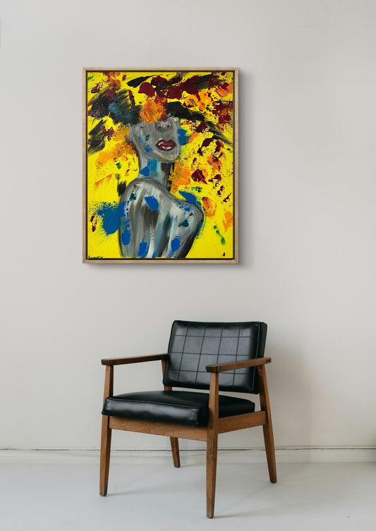 Untamed Light - Original Acrylic Painting (40x50 cm)