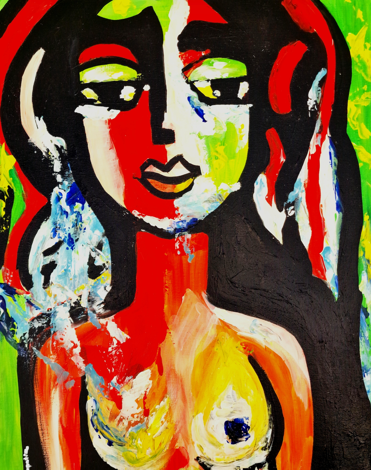 Radiance of Inner Power – Original Acrylic Painting (40 × 50 cm)