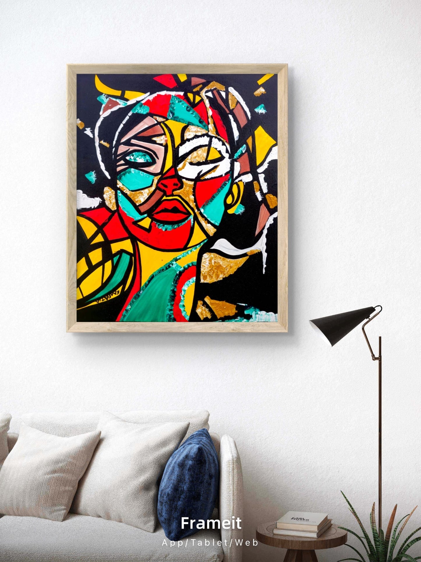 Shattered Identity – Original Acrylic Painting (40 × 50 cm)