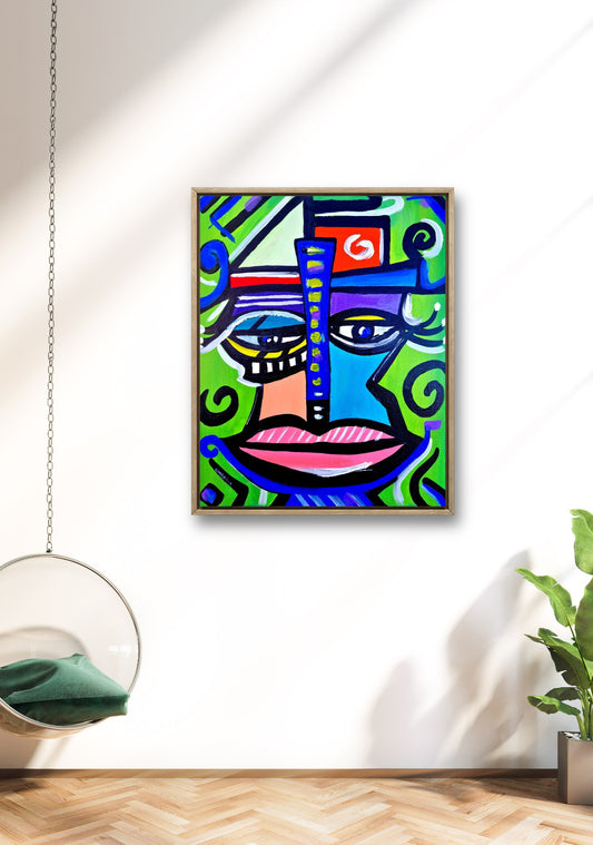 Echoes of Inner Worlds - Original Acrylic Painting (40x50 cm)