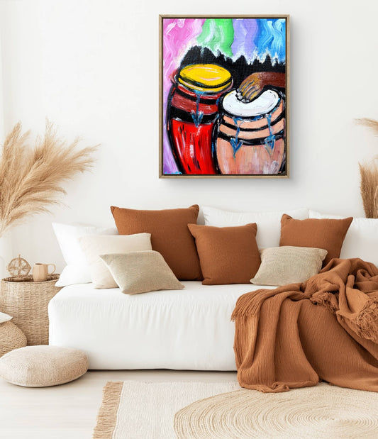 Rhythms of the Earth - Original Acrylic Painting (40x50 cm)