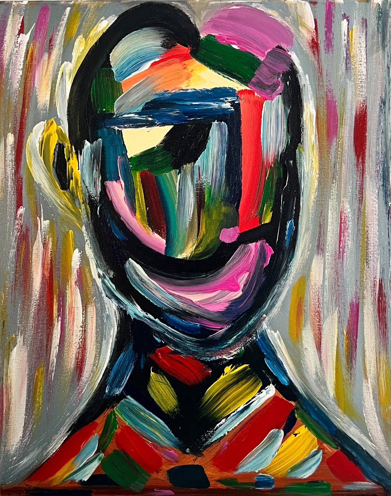 Shadowlines - Original Acrylic Painting (40x50 cm)
