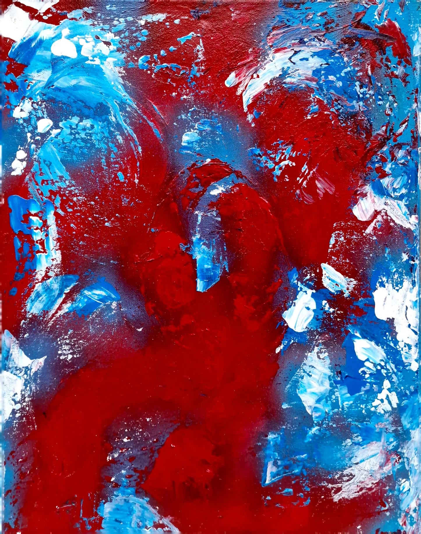 Pulse of the Unknown - Original Acrylic Painting (40x50 cm)