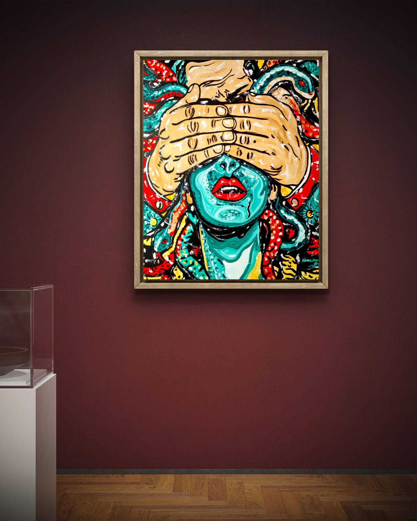 Veil of Awakening – Original Acrylic Painting (80 × 100 cm)